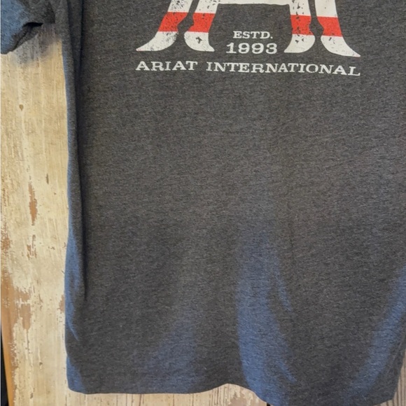 Ariat Charcoal V-Neck Tee - Picture 4 of 6
